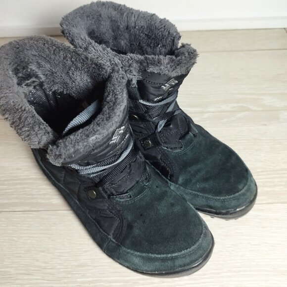 Columbia Women's Minx Shorty Omni-Heat Boots Size 8 Black Lace Ups Waterproof - Picture 1 of 8
